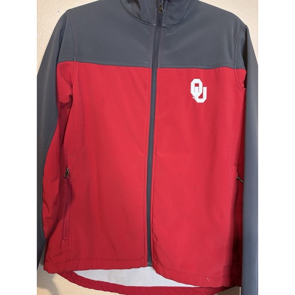 Oklahoma Sooners OU NCAA by KA Zip UP Jacket Sz S Small Adult Fleece Lined - Picture 7 of 14